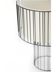 Lámpara de mesa Linda - Faro - Lámpara de metal blanco o negro 2