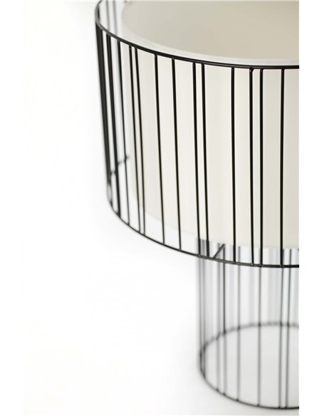 Lámpara de mesa Linda - Faro - Lámpara de metal blanco o negro