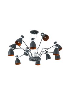 Lámpara colgante Retro – Faro – Lámpara vintage de 12 luces, disponible en 3 colores 2