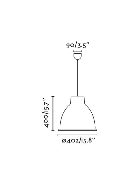 Lámpara colgante Charlotte – Faro – Pantalla de acero en gris o blanco, diseño industrial