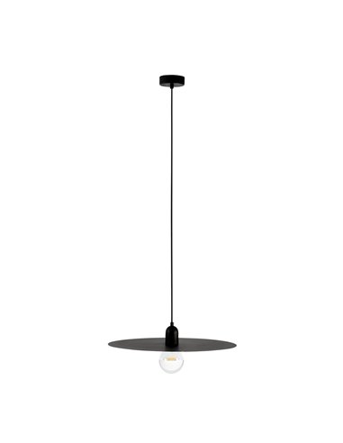 Lámpara colgante Plat - Faro - Lámpara decorativa de acero en blanco o negro