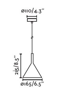 Lámpara colgante Pam - Faro - Diseño minimalista de acero, disponible en blanco o negro 2