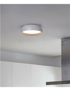 Plafón de techo LED Shoku - Faro – Diseño redondo en 4 colores