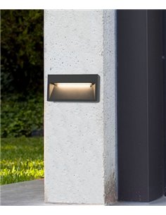 Aplique de pared Path – Faro – Lámpara moderna LED de exterior