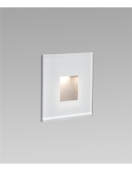 Empotrable de pared de exterior Dart – Faro – Diseño cuadrado en 2 colores