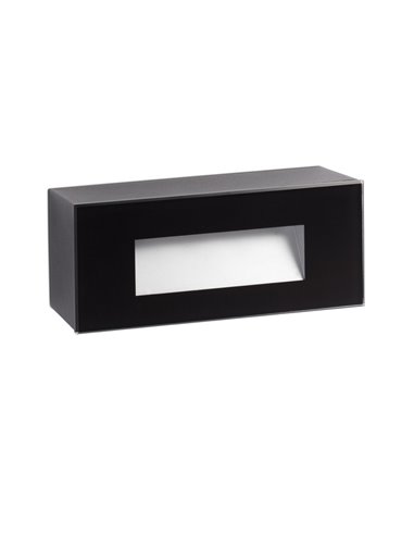 Empotrable de pared de exterior Dart RCT – Faro – Diseño horizontal en blanco o negro