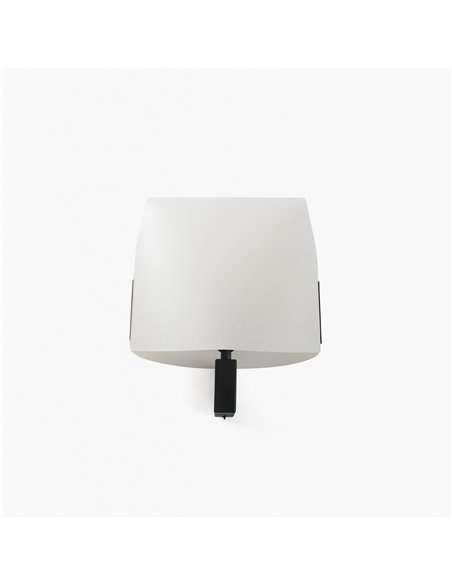 Aplique de pared Luang – Faro – Pantalla de pergamino en blanco o camel