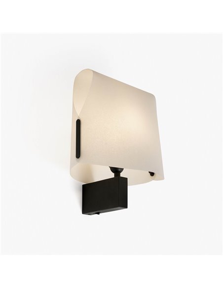 Aplique de pared Luang – Faro – Pantalla de pergamino en blanco o camel