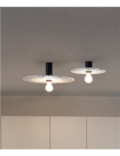 Lámpara de pared/techo Confetti – Faro – Pantalla hecha de materiales reciclados, 2 tamaños