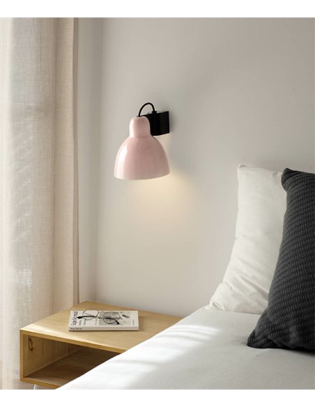 Aplique de pared Venice – Faro – Pantalla de cerámica orientable en 5 colores