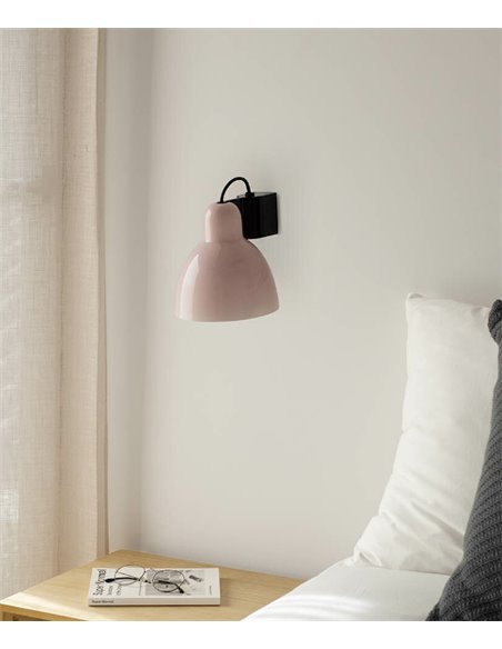 Aplique de pared Venice – Faro – Pantalla de cerámica orientable en 5 colores