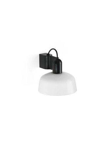 Aplique de pared Tatawin – Faro – Lámpara decorativa en blanco o negro