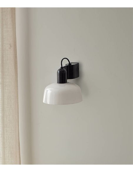 Aplique de pared Tatawin – Faro – Lámpara decorativa en blanco o negro