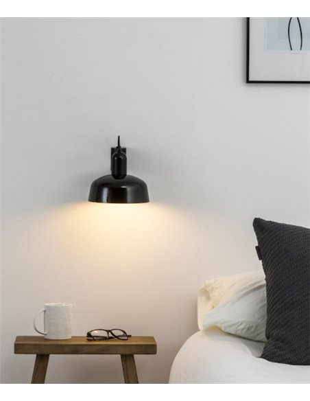Aplique de pared Tatawin – Faro – Lámpara decorativa en blanco o negro