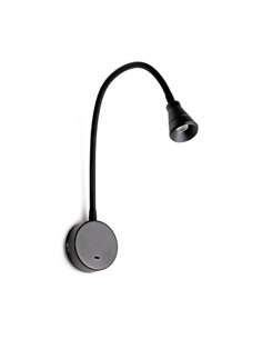 Aplique de pared Bel – Faro – Lámpara de lectura, brazo orientable, 3 colores
