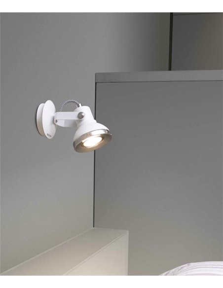 Aplique de pared Ring – Faro – Lámpara orientable en blanco o negro