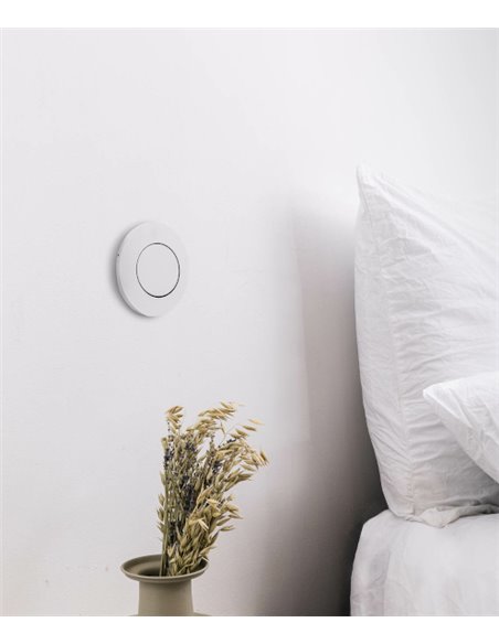 Lámpara empotrable de pared Click – Faro – Luz orientable, diseño discreto en blanco o negro