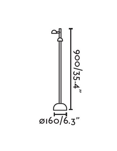Farola LED de exterior Brot – Faro – Disponible en 2 tamaños, acabado negro Farola LED de exterior Brot – Faro – Disponible en 2 tamaños, acabado negro