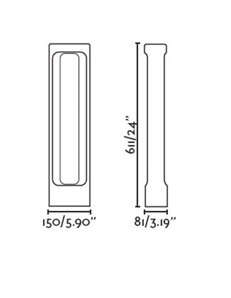 Baliza de exterior Totem – Faro – Lámpara de cemento gris 