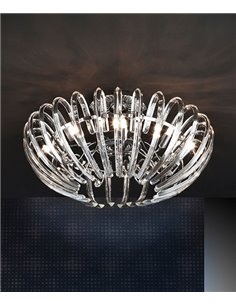 Plafón de techo Ariadna – Schuller – Lámpara decorativa de cristal en 2 colores