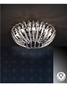 Plafón de techo Ariadna – Schuller – Lámpara decorativa de cristal en 2 colores