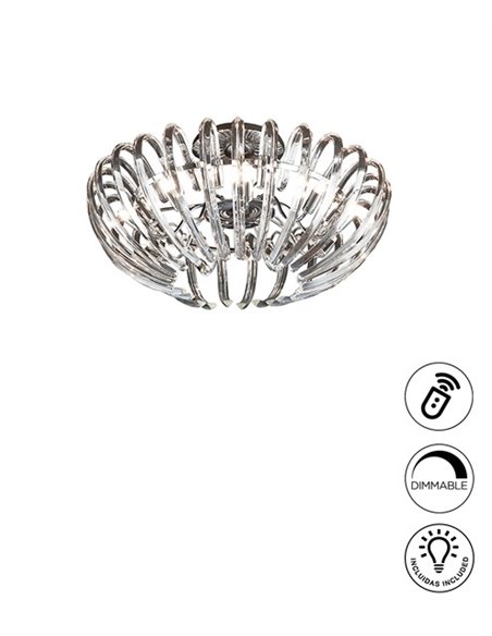 Plafón de techo Ariadna – Schuller – Lámpara decorativa de cristal en 2 colores