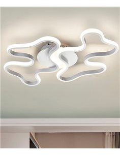 Lámpara de techo/pared Marea – Schuller – Lámpara minimalista LED blanca