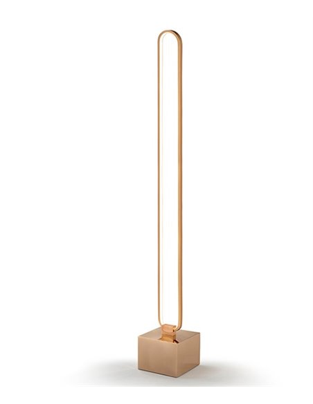 Lámpara de pie Colette – Schuller – Lámpara moderna LED en oro rosa