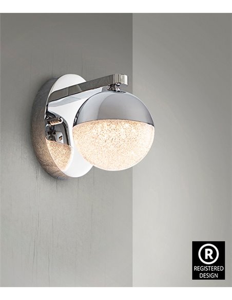 Lámpara de pared Sphere – Schuller – Diseño moderno, acabado cromo