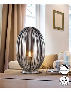 Lámpara de mesa Ovila – Schuller – Diseño de cristal en 2 colores