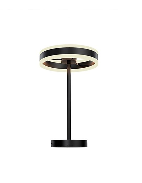 Lámpara de mesa Helia – Schuller – Lámpara decorativa LED, acabado negro