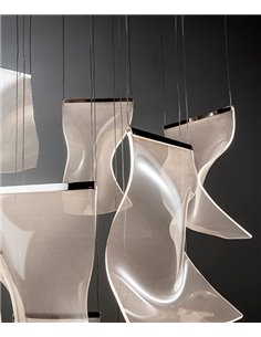 Lámpara colgante Velos II – Schuller – Pantallas de metacrilato microimpreso