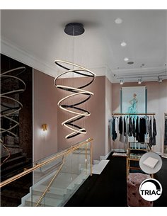 Lámpara colgante Ring - Schuller - Lámpara LED grande, decorativa y elegante
