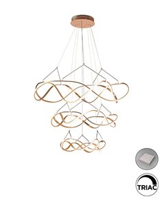 Lámpara colgante Molly – Schuller – Lámpara decorativa LED, acabado oro rosa 2
