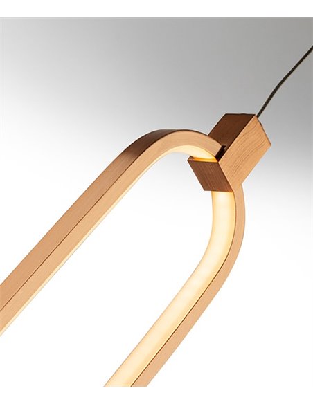 Lámpara colgante Colette – Schuller – Lámpara moderna LED, disponible en cromo y oro rosa