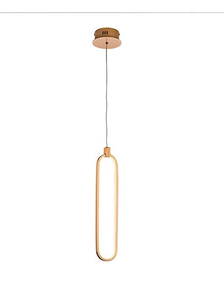 Lámpara colgante Colette – Schuller – Lámpara moderna LED, disponible en cromo y oro rosa