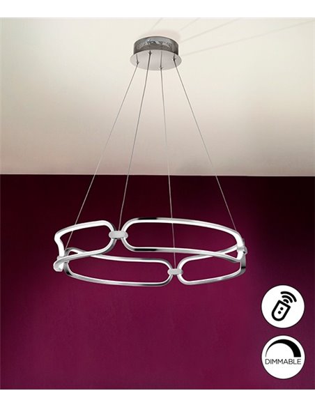 Lámpara colgante Colette – Schuller – Lámpara moderna LED regulable, 3 tamaños y 2 colores