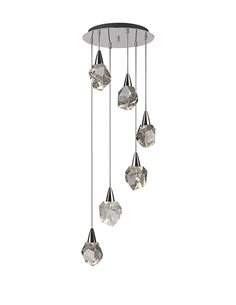 Lámpara colgante Aquaria 6 – Schuller – Diseño decorativo, tulipas de cristal macizo 2
