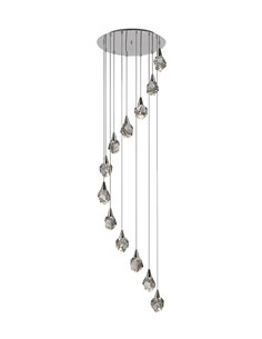 Lámpara colgante Aquaria 12 – Schuller – 12 tulipas de cristal macizo, lámpara LED decorativa 2