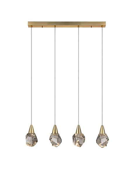 Lámpara colgante Aquaria – Schuller – Diseño lineal, 4 luces LED