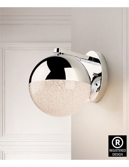 Aplique de pared Sphere – Schuller – Lámpara decorativa cromo