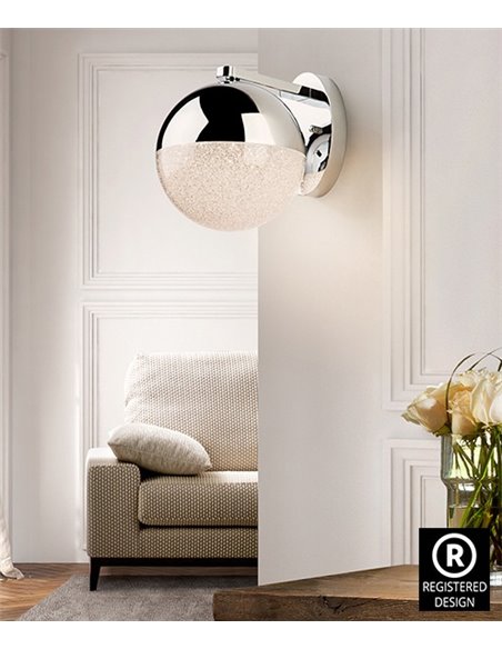 Aplique de pared Sphere – Schuller – Lámpara decorativa cromo