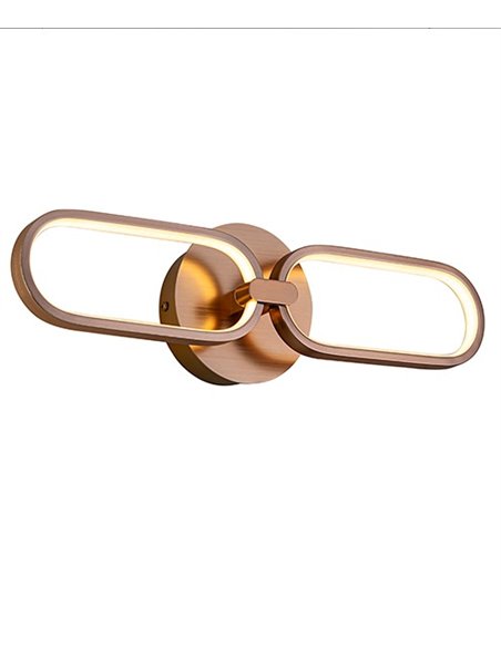 Aplique de pared Colette – Schuller – Lámpara LED en oro rosa o cromo