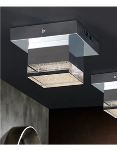 Plafón de techo Prisma – Schuller – Tulipa de acrílico transparente