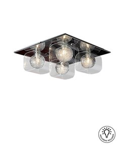 Plafón de techo Eclipse – Schuller – Tulipas de cristal 2