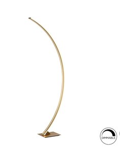 Lámpara de pie Arcus – Schuller – Diseño minimalista curvado, acabado oro 2