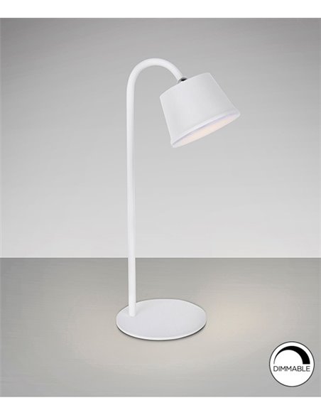 Lámpara de mesa Cuco – Schuller – Lámpara moderna en acabado corten o blanco