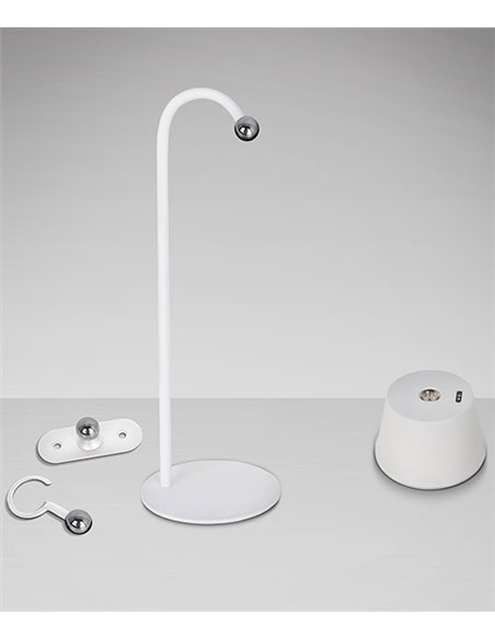 Lámpara de mesa Cuco – Schuller – Lámpara moderna en acabado corten o blanco