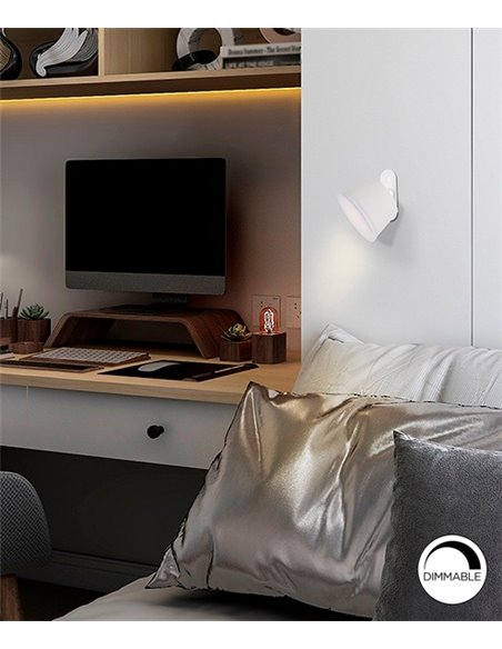 Lámpara de mesa Cuco – Schuller – Lámpara moderna en acabado corten o blanco