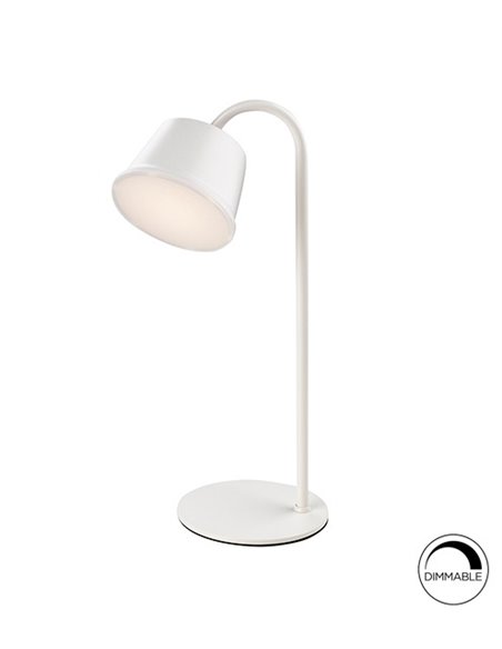 Lámpara de mesa Cuco – Schuller – Lámpara moderna en acabado corten o blanco